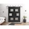 Vdomdoors Sliding Closet Barn Bypass Doors 72 x 80in, Matte Black W/ Frosted Glass, Sturdy 6.6ft Rails SETE6933BBB-BLK-72 - alternate 8